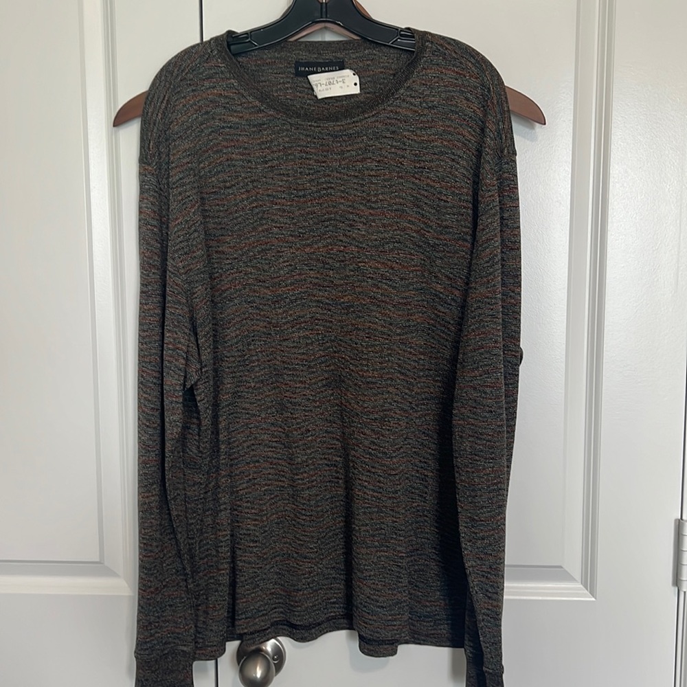 Men’s long sleeve silk shirt